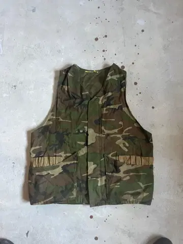 빈티지 60S 카모플라쥬 헌팅 베스트 미국 USA 구제 의류