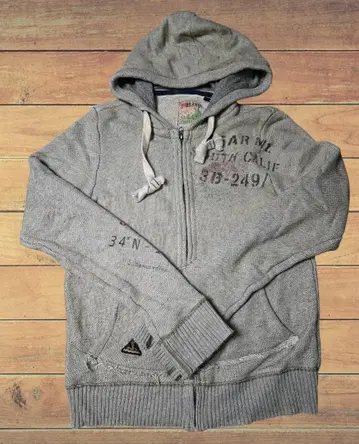 무료배송/새상품급 Z BRAND 그레이 풀 집업 후드티 XL