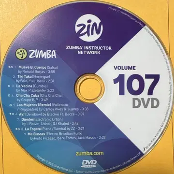 ZUMBA ZIN107 DVD