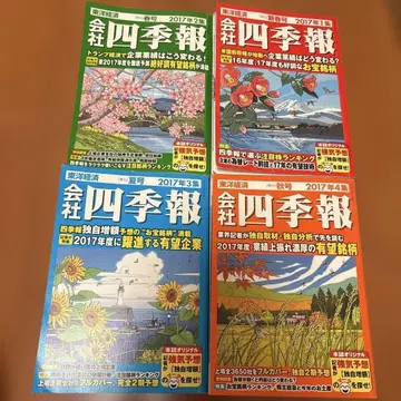 카이샤 시키호 2017년 4권 세트