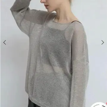 Aga 미들 게이지 썸머 라메 니트 YAMADAYA 야마다야