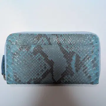 금 라운드 장지갑 블루 (라메입) 신춘 좌 특가