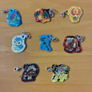 포켓몬스터 너로 정했다! 메탈 참 키링 8개 세트