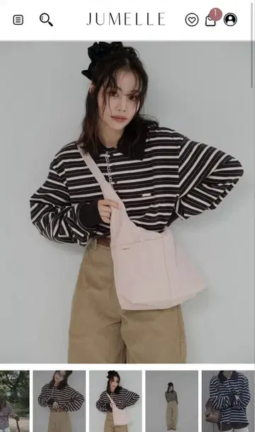 JUMELLE 한정판 모델 2026 숄더백 핑크