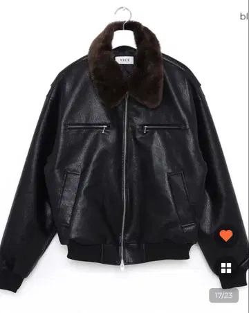 [컨디션 최상] VICE 가죽 윈터 무스탕 자켓