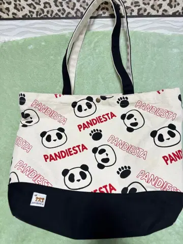 PANDIESTA 팬더 무늬 토트백
