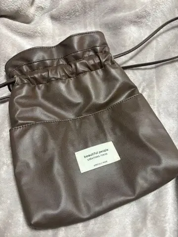 beautiful people 가죽 복조리 백