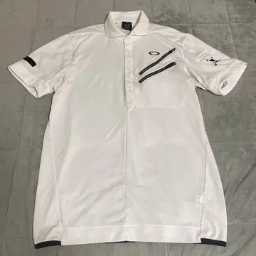 Oakley 화이트 피케 셔츠 남성용 L
