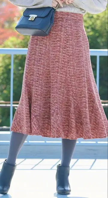 미사용 ANY SIS 애니시스 트위디 프린트 스커트 트위드