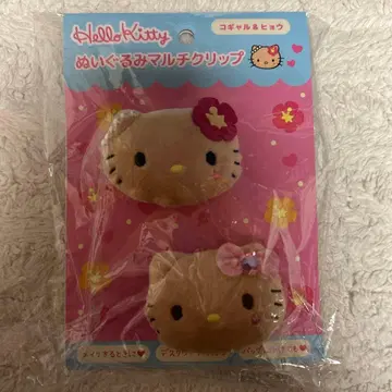헬로 키티 봉제 인형 멀티 클립 2개 세트 코갸루 & 레오파드