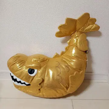 샤치호코 물고기형 봉제 인형 골드 컬러