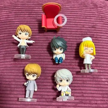 데스노트 넨도로이드 푸치 5체 세트 시크릿 DEATHNOTE L