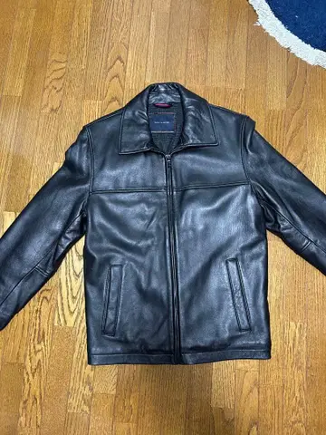 TOMMY HILFIGER 블랙 가죽 자켓