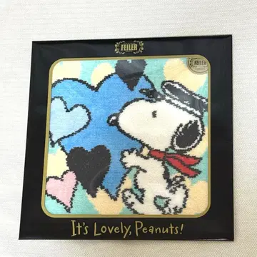 페이러 FEILER 스누피 손수건 테두리 색상 핑크