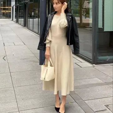 kobe lettuce 오카베 아유미 콜라보 니트 원피스 [E2920]