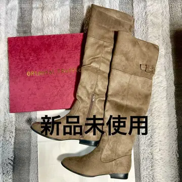 오리엔탈 트래픽 베이지 니하이 부츠