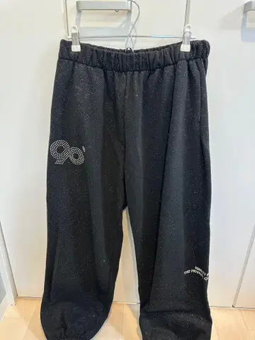 90 로고 글리터 스웻 팬츠