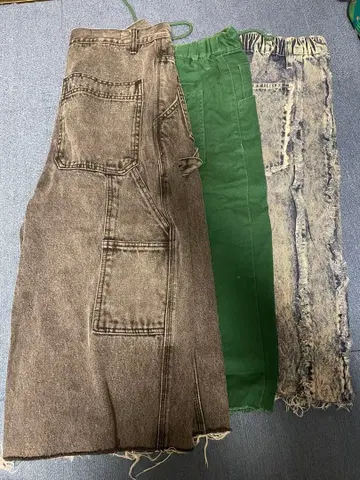 데님 팬츠 3색 세트