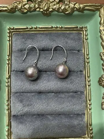 펄 실버 925 훅 귀걸이