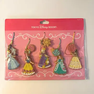 도쿄 디즈니 리조트 프린세스 키링 5개 세트
