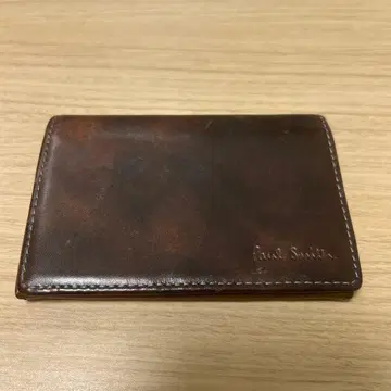 폴 스미스 브라운 가죽 명함지갑