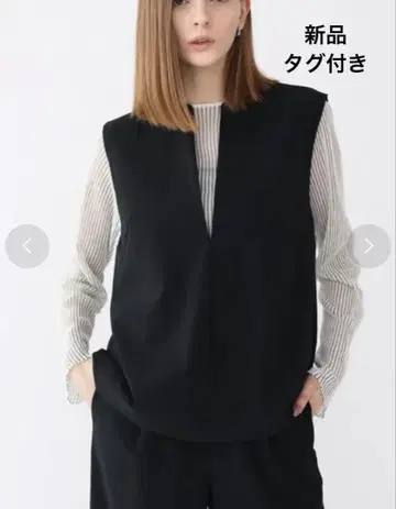 새상품 aga 정가 1만 6000엔 트윌 V넥 오버 베스트 스콧 클럽