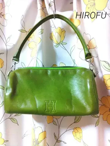 HIROFU 애플 그린 핸드백