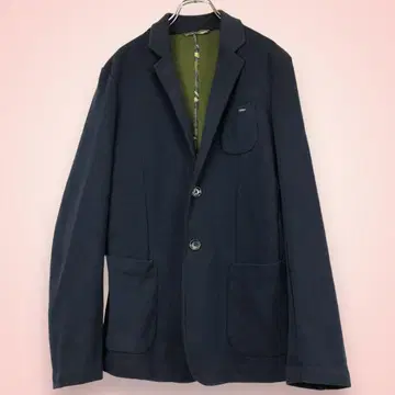 남성용 캐주얼 자켓 네이비 부드러운 원단 [ L ]