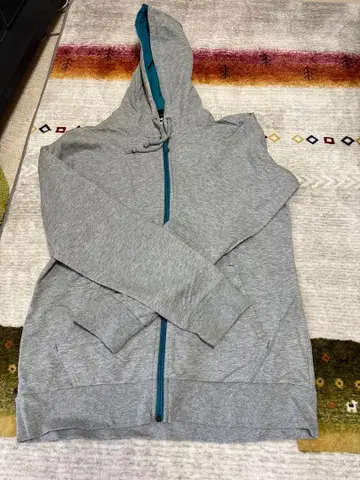 KIKKAPiGE 그레이 풀 집업 후드티 M