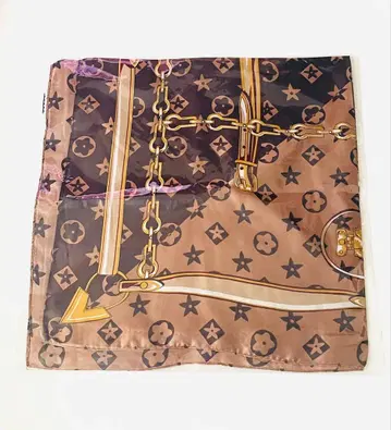 [미사용 새상품] 고급스러운 멋진 스카프 브라운