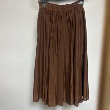 allureville 브라운 플리츠 스커트 사이즈 2