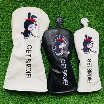 새상품 3세트 도라에몽 골프클럽 헤드커버 1+3W+UT 블랙+화이트