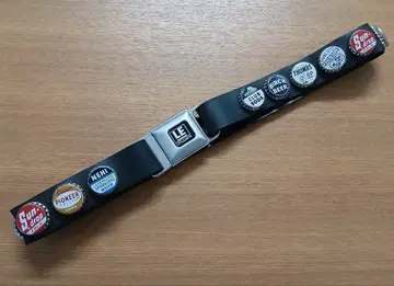 LITTLEARTH 병뚜껑 시트 벨트형 버클 벨트 블랙