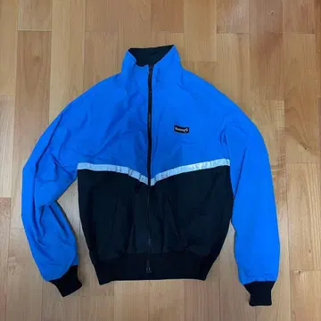 나일론 자켓 파랑/블랙 반사 스트라이프