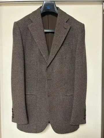 STRASBURGO 브라운 체크 수트 (상하의 세트)