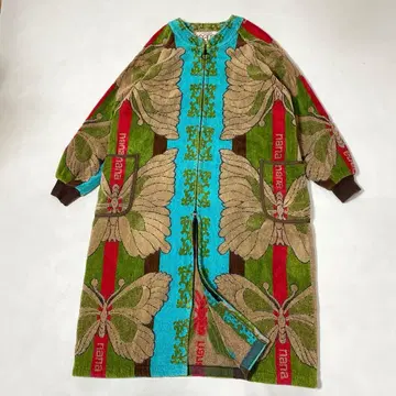 YOKOHAMA nana 파일 가운 집업 코트 버터플라이