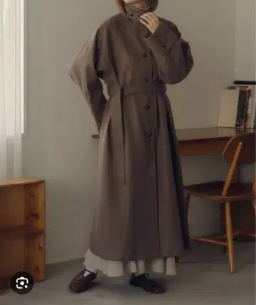 2WAY 스텐 칼라 롱 코트