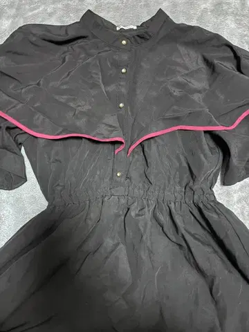 axes femme 망토 옷깃 원피스 고딕