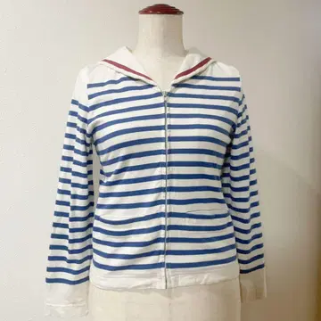 레어 Janemarple 세일러 카라 보더 후드티