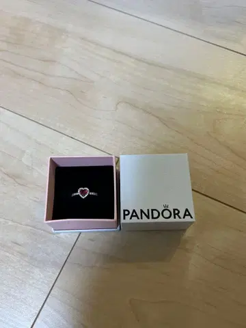 판도라 하트 모양 반지