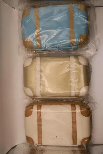 ANA 비즈니스 클래스 파우치 GLOBE-TROTTER 3색 세트