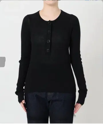 SLOBE IENA 블랙 긴팔 니트 스웨터