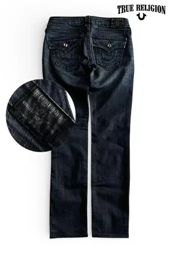 트루 릴리전 스트레치 비쥬 버튼 인디고 데님 USA제 26