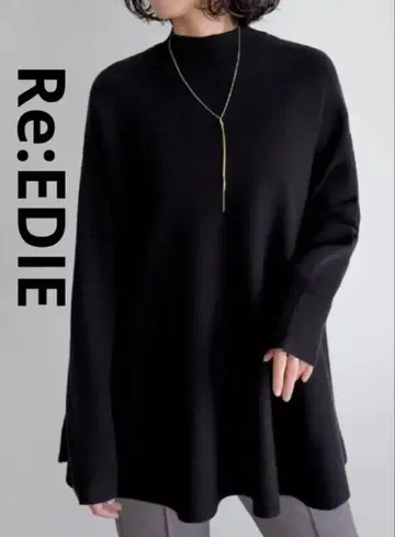 Re:EDIT 리디 텐트 라인 니트탑