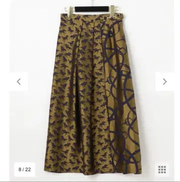 GRACE CONTINENTAL 호스 자카드 턱 스커트 36 ( M )