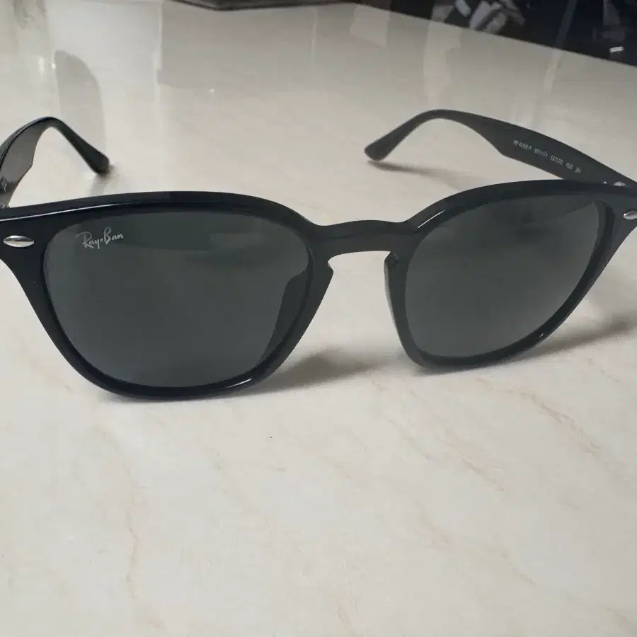 레이밴 메가 클럽마스터 편광 블랙 스퀘어 남녀공용 선글라스 RB0316S 136748 53, image size:900x900