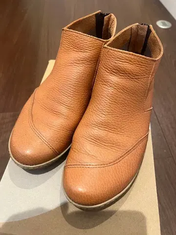 TIERRARICA 컴포트 슈즈 숏부츠 카멜 24cm