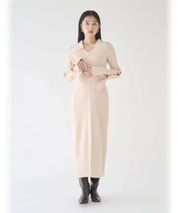 라그나문 빅칼라 메탈 버튼 원피스