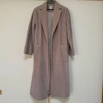 Amerivintage 샤기 코트 핑크 베이지