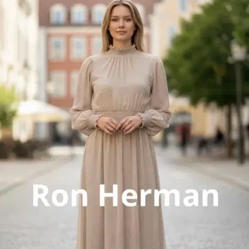 론 헤르만 RHC 코튼 린넨 롱 니트 원피스 베이지